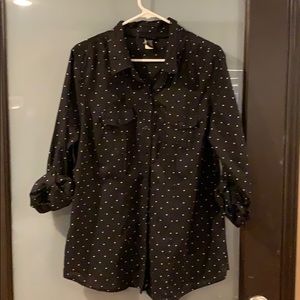 Collared Polka Dot Shirt
